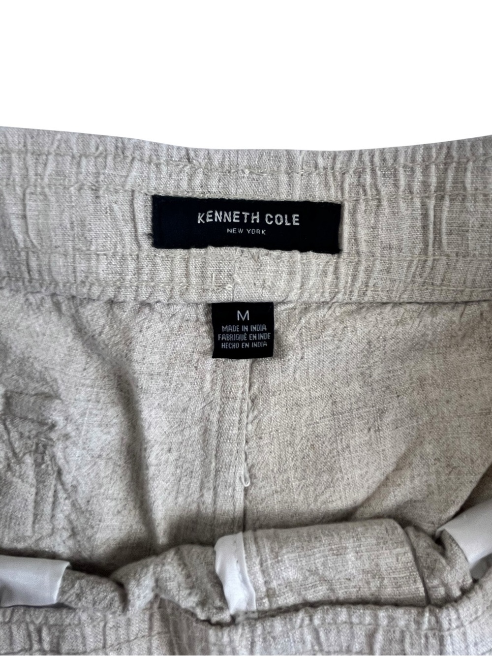 Kenneth Cole Women Cream Cargo Shorts Lightweight Cotton size M - Picture 7 of 9